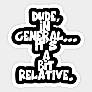 Einstein Relative Theory Sticker